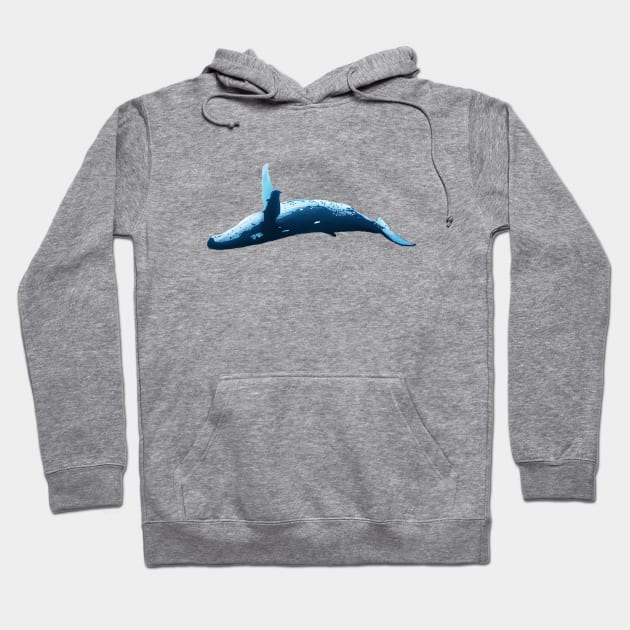 Humpback Whale Hoodie by ThinkingSimple